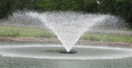 Pond fountain